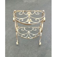 Bedside Table Wrought Iron.  Personalised Executions . 1251