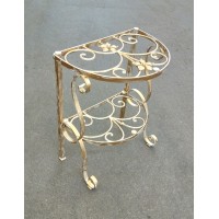 Bedside Table Wrought Iron.  Personalised Executions . 1251