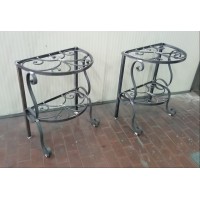 Bedside Table Wrought Iron.  Personalised Executions . 1251