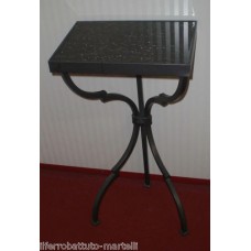 Bedside Table Wrought Iron. Iron color . 878