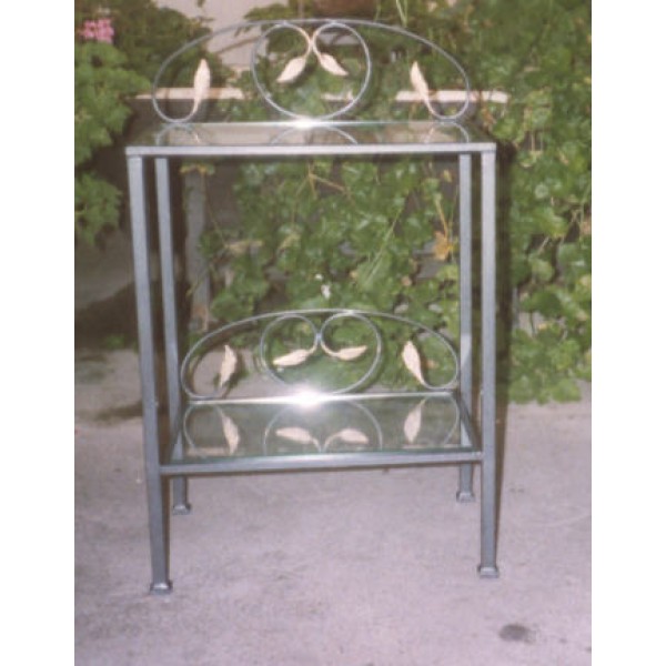 Bedside Table Wrought Iron. Personalised Executions. 883