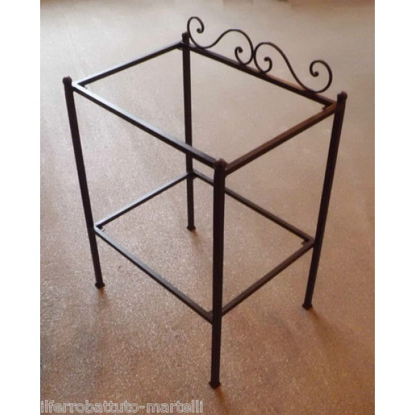 Bedside Table Wrought Iron. Personalised Executions. 887