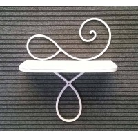 Bedside Table Wrought Iron.  Personalised Executions . 892