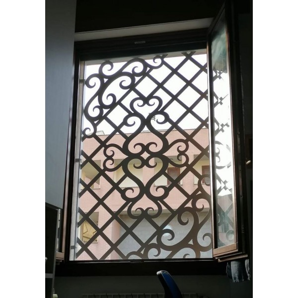 GRATA INFERRIATA Ferro Design con taglio laser  . Realizzazioni Personalizzate . cod. 1364 . Detrazioni 50%