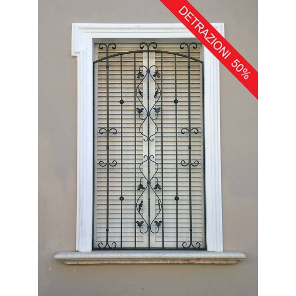 GRATA INFERRIATA Ferro Battuto . Realizzazioni Personalizzate . cod. 861 . Detrazioni 50%