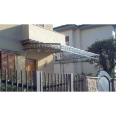 GAZEBO PENSILINA TETTOIA Acciaio Inox Ferro Battuto . Realizzazioni Personalizzate . Cod. 1401