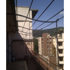 GAZEBO PENSILINA TETTOIA Acciaio Inox Ferro Battuto . Realizzazioni Personalizzate . Cod. 1402