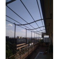 GAZEBO PENSILINA TETTOIA Acciaio Inox Ferro Battuto . Realizzazioni Personalizzate . Cod. 1402