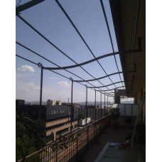 GAZEBO PENSILINA TETTOIA Acciaio Inox Ferro Battuto . Realizzazioni Personalizzate . Cod. 1402