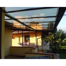 GAZEBO PENSILINA TETTOIA Acciaio Inox Ferro Battuto . Realizzazioni Personalizzate . Cod. 1403