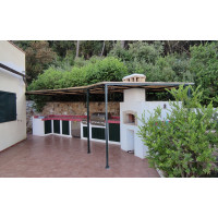 GAZEBO PENSILINA TETTOIA Acciaio Inox Ferro Battuto . Realizzazioni Personalizzate . Cod. 1410