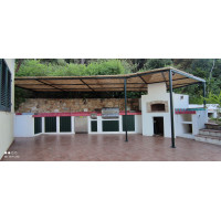GAZEBO PENSILINA TETTOIA Acciaio Inox Ferro Battuto . Realizzazioni Personalizzate . Cod. 1410