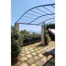 GAZEBO PENSILINA TETTOIA Acciaio Inox Ferro Battuto . Realizzazioni Personalizzate . Cod. 1411