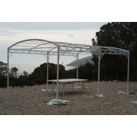 GAZEBO PENSILINA TETTOIA Acciaio Inox Ferro Battuto . Realizzazioni Personalizzate . Cod. 1412