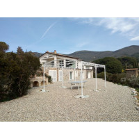 GAZEBO PENSILINA TETTOIA Acciaio Inox Ferro Battuto . Realizzazioni Personalizzate . Cod. 1412