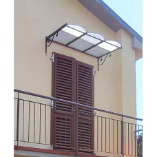 PENSILINA TETTOIA Acciaio Inox Ferro Battuto . Realizzazioni Personalizzate . Cod. 1415