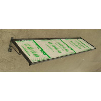 PENSILINA TETTOIA Acciaio Inox Ferro Battuto . Realizzazioni Personalizzate . Cod. 1416