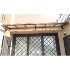 PENSILINA TETTOIA Acciaio Inox Ferro Battuto . Realizzazioni Personalizzate . Cod. 350