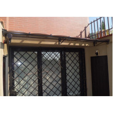 PENSILINA TETTOIA Acciaio Inox Ferro Battuto . Realizzazioni Personalizzate . Cod. 350