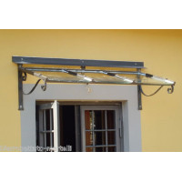 PENSILINA TETTOIA Acciaio Inox Ferro Battuto . Realizzazioni Personalizzate . Cod. 350