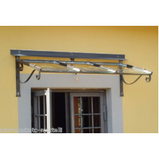 PENSILINA TETTOIA Acciaio Inox Ferro Battuto . Realizzazioni Personalizzate . Cod. 350