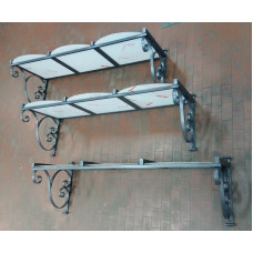 PENSILINA TETTOIA Acciaio Inox Ferro Battuto . Realizzazioni Personalizzate . Cod. 351