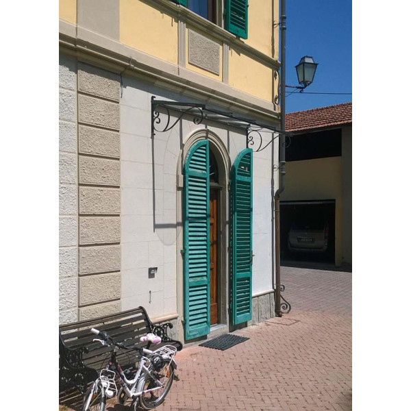 PENSILINA TETTOIA Acciaio Inox Ferro Battuto . Realizzazioni Personalizzate . Cod. 351