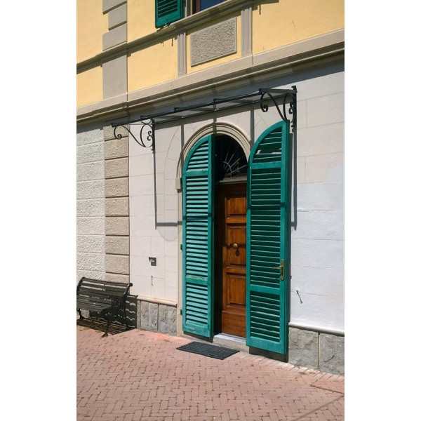 PENSILINA TETTOIA Acciaio Inox Ferro Battuto . Realizzazioni Personalizzate . Cod. 351