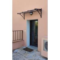 PENSILINA TETTOIA Acciaio Inox Ferro Battuto . Realizzazioni Personalizzate . Cod. 352