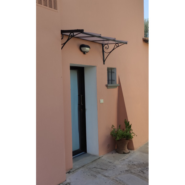 PENSILINA TETTOIA Acciaio Inox Ferro Battuto . Realizzazioni Personalizzate . Cod. 352