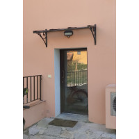 PENSILINA TETTOIA Acciaio Inox Ferro Battuto . Realizzazioni Personalizzate . Cod. 352