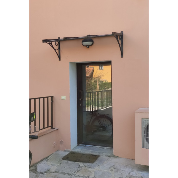 PENSILINA TETTOIA Acciaio Inox Ferro Battuto . Realizzazioni Personalizzate . Cod. 352 PENSILINA TETTOIA Acciaio Inox Ferro Battuto . Realizzazioni Personalizzate . Cod. 352