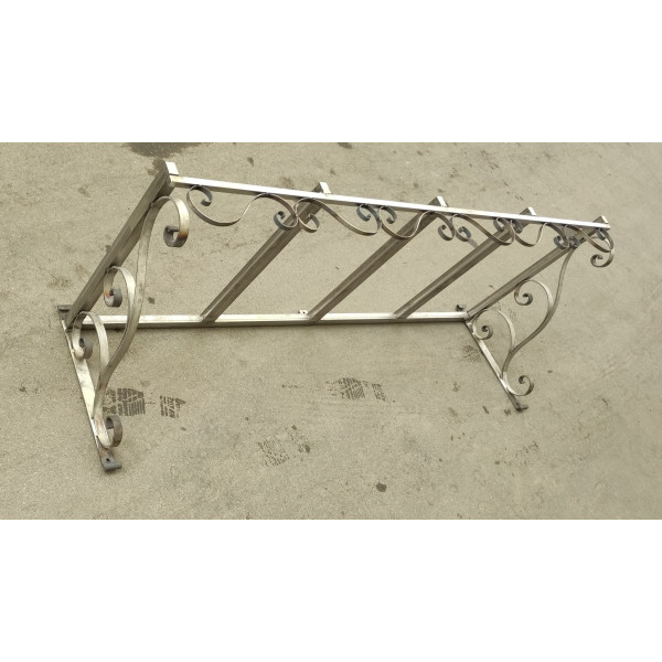 PENSILINA TETTOIA Acciaio Inox Ferro Battuto . Realizzazioni Personalizzate . Cod. 353