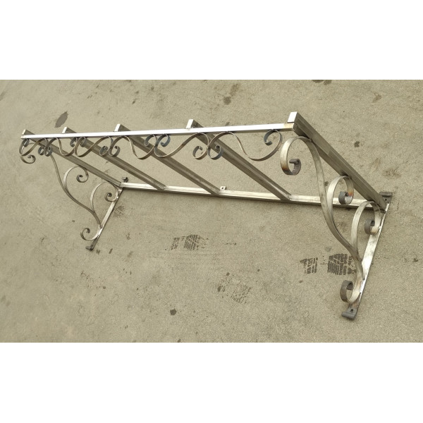 PENSILINA TETTOIA Acciaio Inox Ferro Battuto . Realizzazioni Personalizzate . Cod. 353