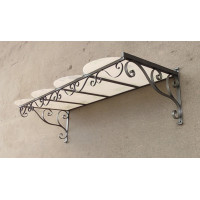 PENSILINA TETTOIA Acciaio Inox Ferro Battuto . Realizzazioni Personalizzate . Cod. 353