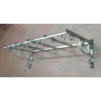 PENSILINA TETTOIA Acciaio Inox Ferro Battuto . Realizzazioni Personalizzate . Cod. 353