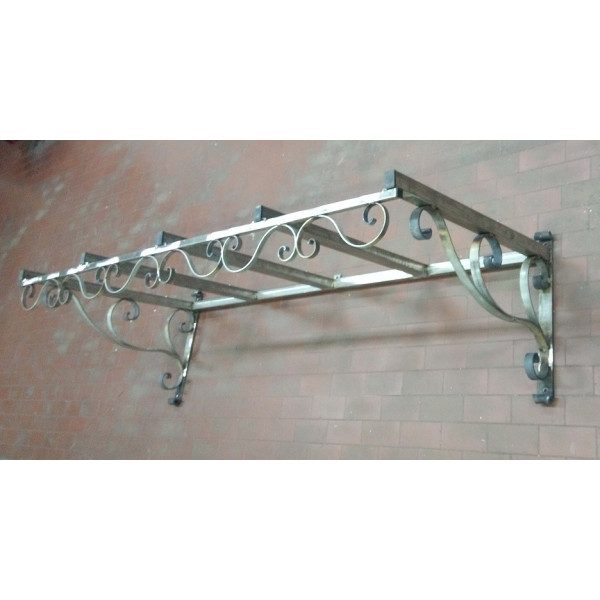 PENSILINA TETTOIA Acciaio Inox Ferro Battuto . Realizzazioni Personalizzate . Cod. 353