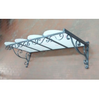 PENSILINA TETTOIA Acciaio Inox Ferro Battuto . Realizzazioni Personalizzate . Cod. 353