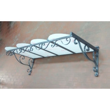 PENSILINA TETTOIA Acciaio Inox Ferro Battuto . Realizzazioni Personalizzate . Cod. 353
