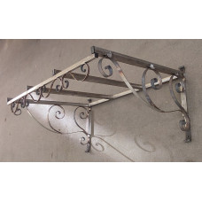 PENSILINA TETTOIA Acciaio Inox Ferro Battuto . Realizzazioni Personalizzate . Cod. 353