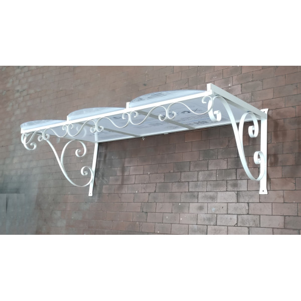 PENSILINA TETTOIA Acciaio Inox Ferro Battuto . Realizzazioni Personalizzate . Cod. 354