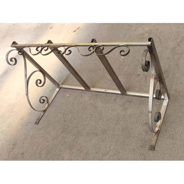 PENSILINA TETTOIA Acciaio Inox Ferro Battuto . Realizzazioni Personalizzate . Cod. 354