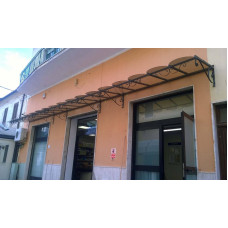 PENSILINA TETTOIA Acciaio Inox Ferro Battuto . Realizzazioni Personalizzate . Cod. 356