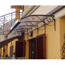 PENSILINA TETTOIA Acciaio Inox Ferro Battuto . Realizzazioni Personalizzate . Cod. 360
