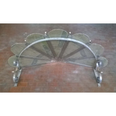 PENSILINA TETTOIA Acciaio Inox Ferro Battuto . Realizzazioni Personalizzate . Cod. 363