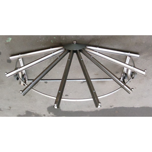 PENSILINA TETTOIA Acciaio Inox Ferro Battuto . Realizzazioni Personalizzate . Cod. 363