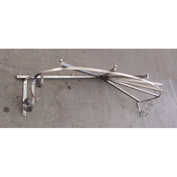 PENSILINA TETTOIA Acciaio Inox Ferro Battuto . Realizzazioni Personalizzate . Cod. 363