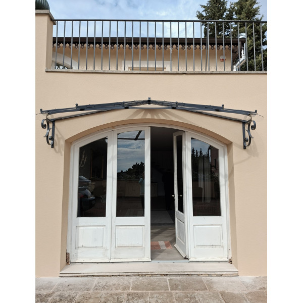 PENSILINA TETTOIA Acciaio Inox Ferro Battuto . Realizzazioni Personalizzate . Cod. 363 PENSILINA TETTOIA Acciaio Inox Ferro Battuto . Realizzazioni Personalizzate . Cod. 363