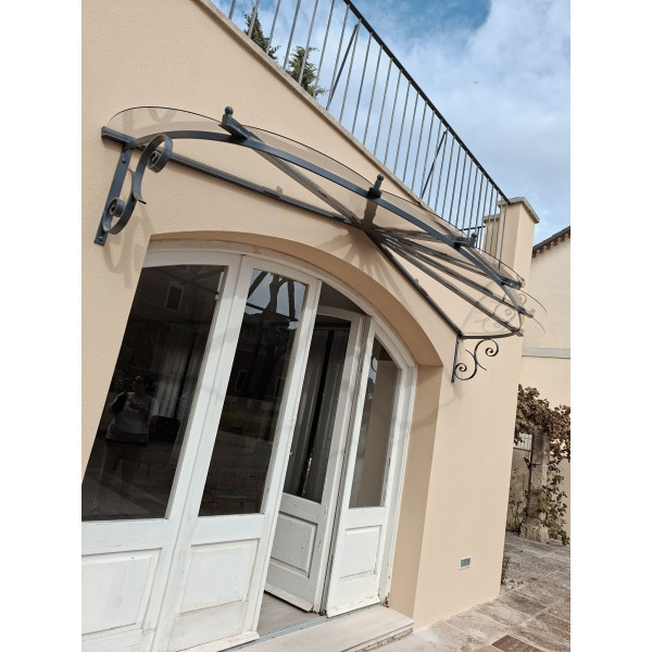 PENSILINA TETTOIA Acciaio Inox Ferro Battuto . Realizzazioni Personalizzate . Cod. 363