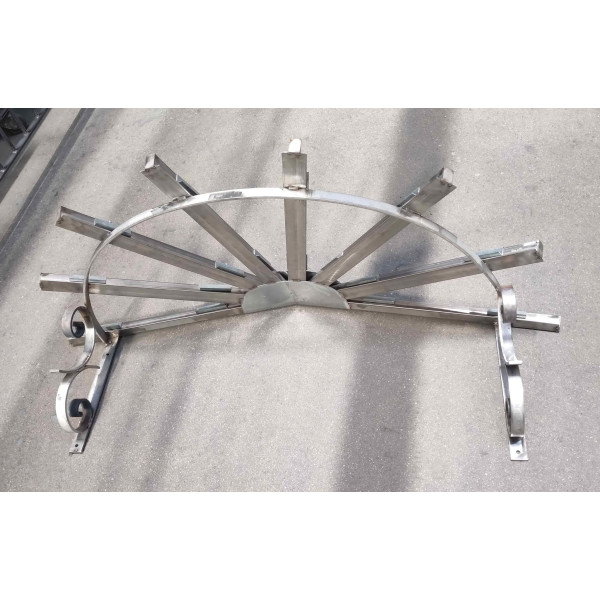 PENSILINA TETTOIA Acciaio Inox Ferro Battuto . Realizzazioni Personalizzate . Cod. 363